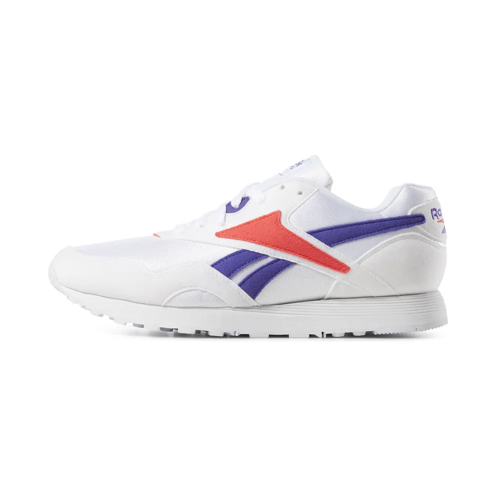 Reebok Rapide White / Team Purple / Neon Red