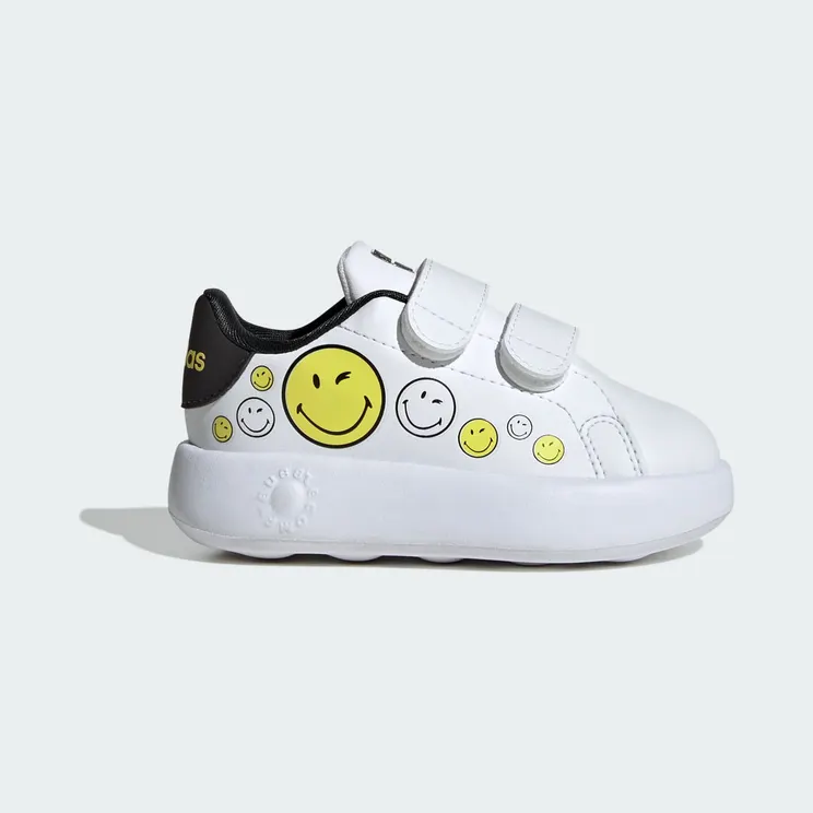 adidas Smiley Advantage Kinderschoenen Cloud White / Bright Yellow / Core Black (IH6257)