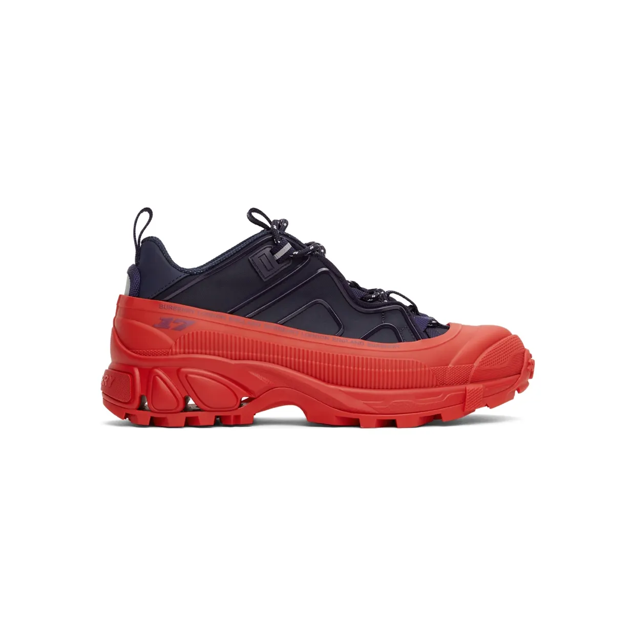 Burberry Navy & Red Arthur Sneakers (8045537)