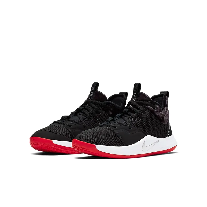 Nike PG 3 Velour Bred (GS) Black/White-University Red (AQ2462-016)