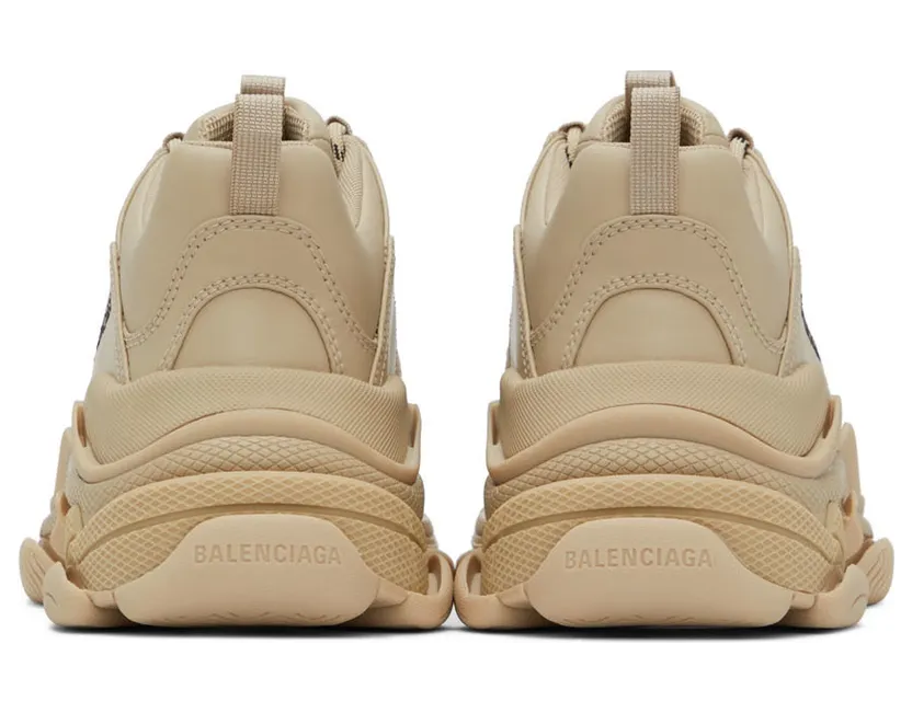 Balenciaga Beige Triple S Low-Top Sneakers (536737-W2FA5-9700) (2)