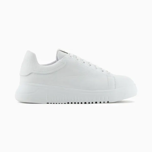 Armani High-Top In Tumbled Leather With Laces Essential (X3X024-XF768-00001)