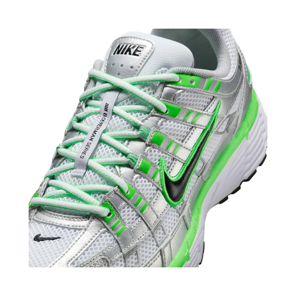 Nike P-6000 SE Metallic Silver White Green Strike (IB2985-001)