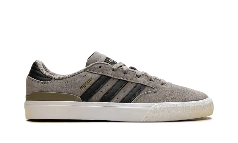 Adidas Busenitz Vulc II “Silver Pebble Carbon Gold Metallic” (IF2091)
