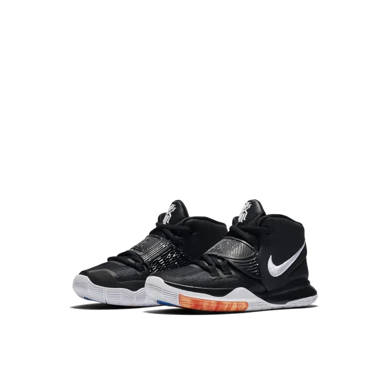 Nike Kyrie 6 Jet Black White (PS) Black/White-Bright Crimson (BQ5600-001)