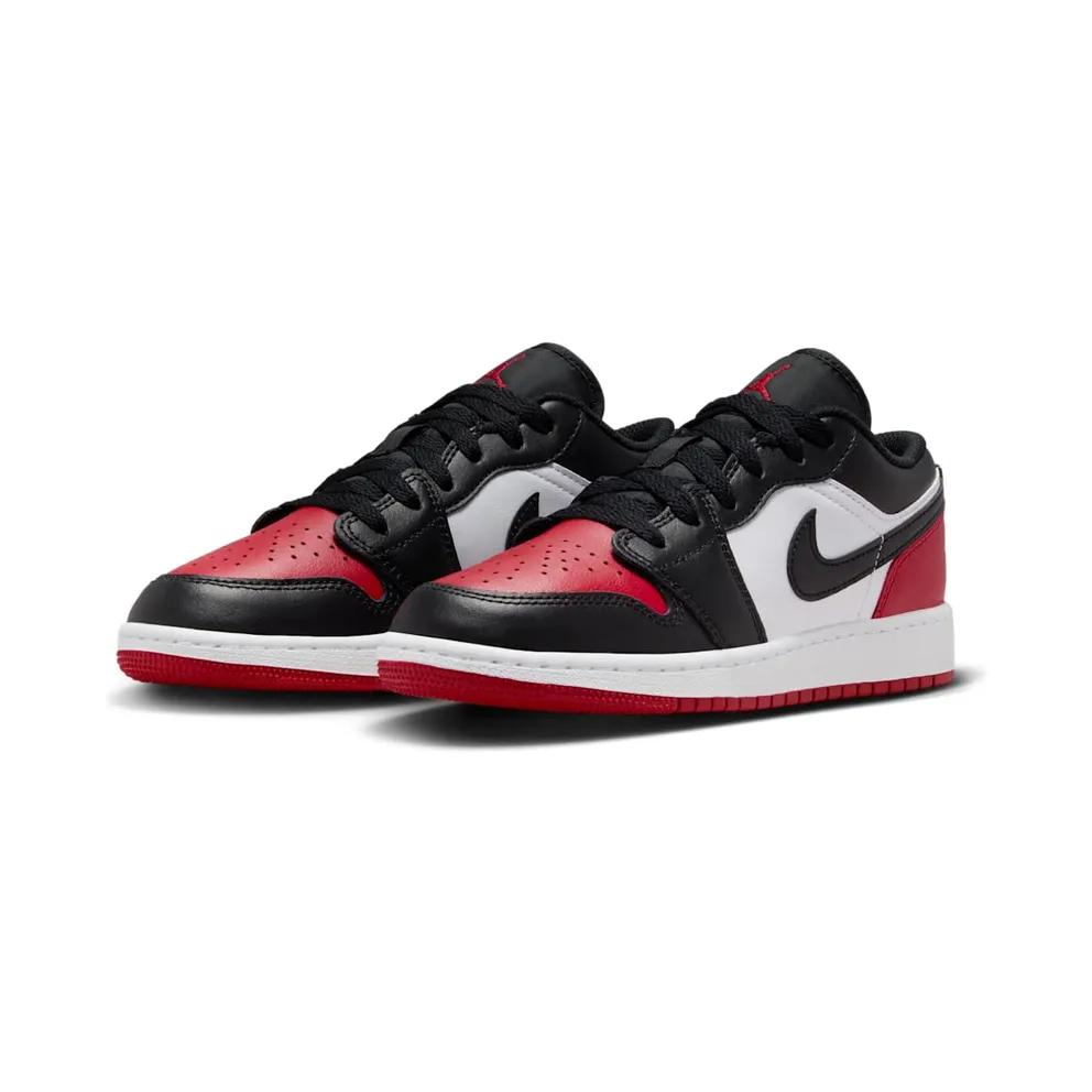 Air Jordan 1 Low Bred Toe (GS) (553560-161)