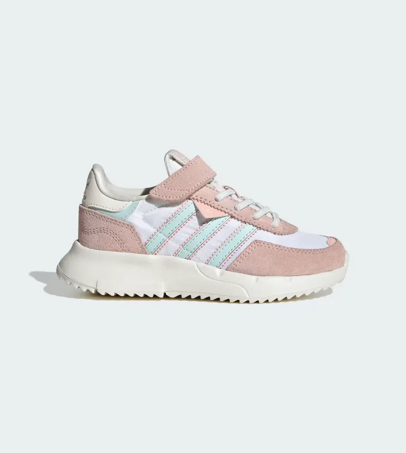 Adidas Retropy F2 Shoes Kids Core White / Halo Mint / Sandy Pink (JR7990)