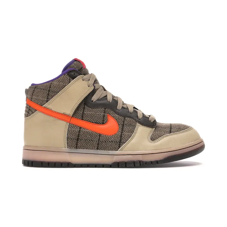 Nike Dunk High Premium Tweed Orange Blaze