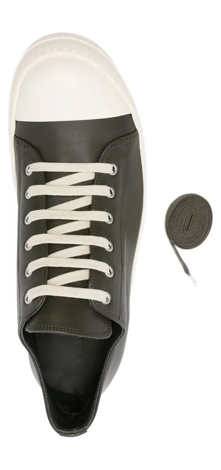 Rick Owens Low Sneaks “Green/Neutrals” (RU02E1891 LCO 2511) (2)