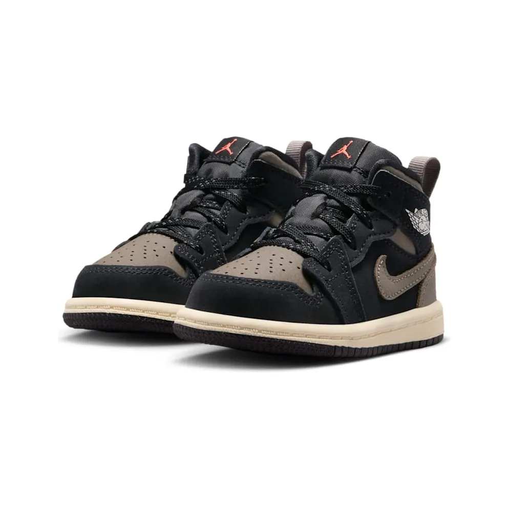 Air Jordan 1 Black/Light Wild Mango/Muslin/Olive Grey (IB7054-002)