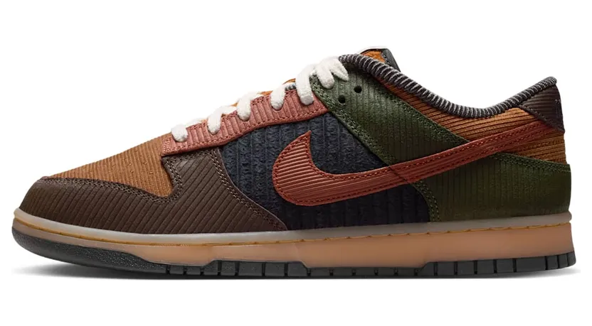 Nike Dunk Low Retro Premium (IB7746-201): een Dunk in ribfluweel