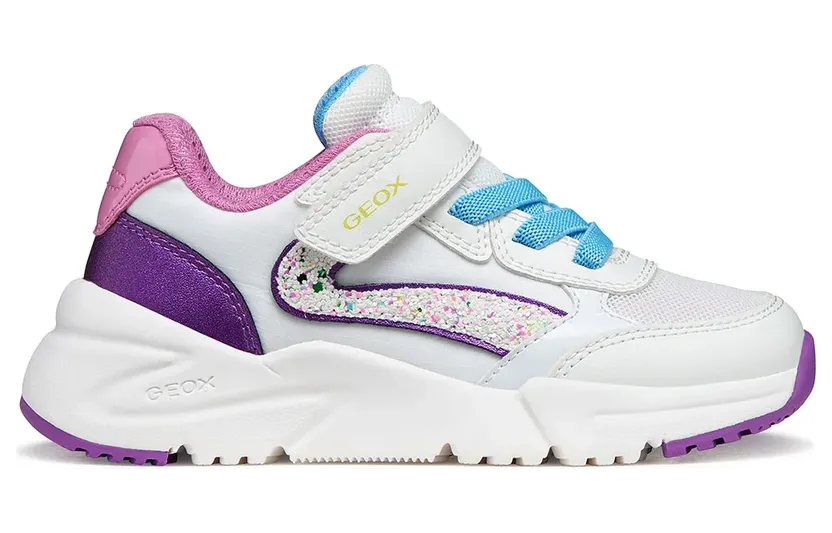 GEOX sneaker Lichtblauw / Donkerlila / Rosa / Wit (J46M2A0FU54-C1Z8H)
