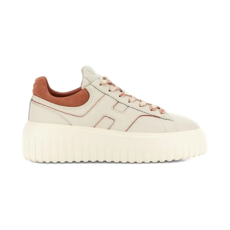 Hogan H-Stripes mit Plateausohle Nude (HXW6450FE93UXI)