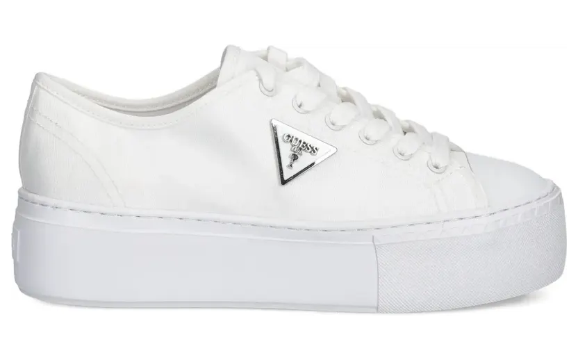 GUESS USA Sneakers met plateauzool en logoplakkaat – Wit (FLTJO2FAB12)