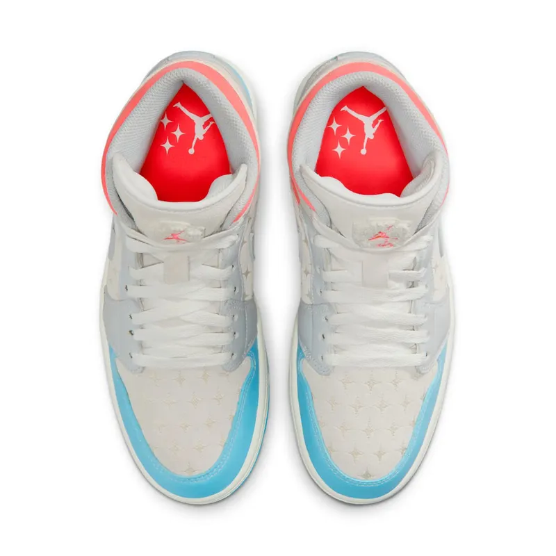 Air Jordan 1 Mid “White/Light Blue/Pink” (IM7420-133)