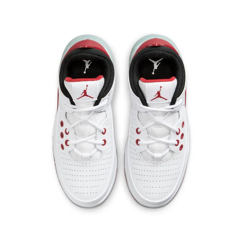 Jordan Max Aura 5 White Varsity Red Wolf Grey Black (DZ4352-101)