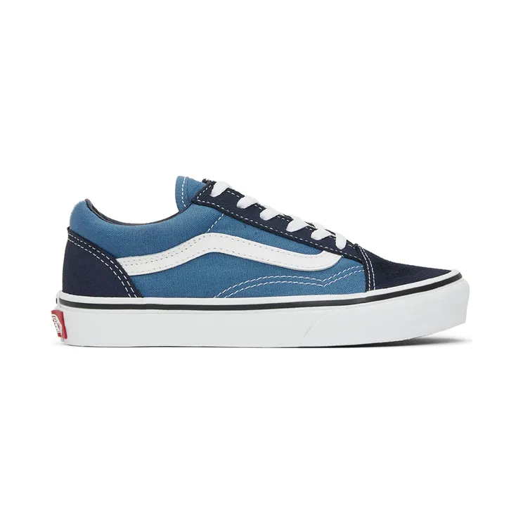 Vans Kids Navy Old Skool Little Kids Sneakers (VN000W9TNWD1)