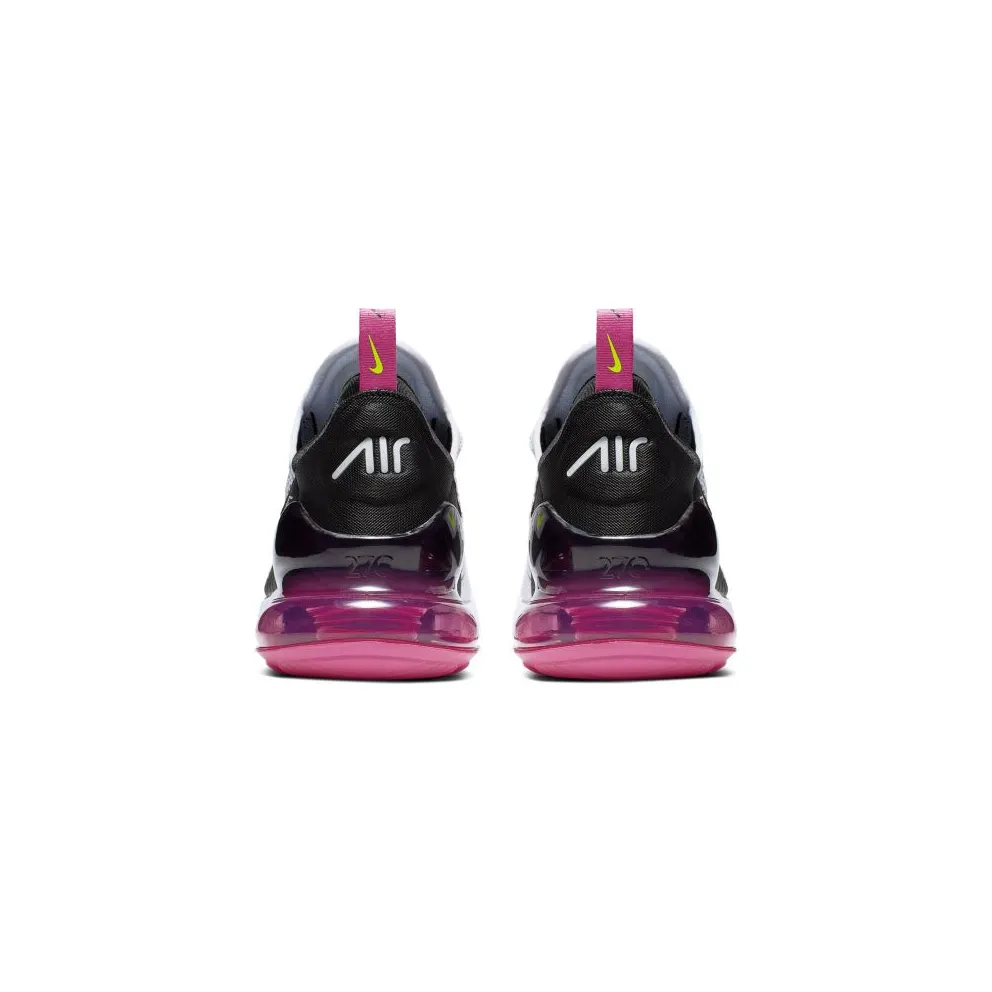 Nike Air Max 270 White Black Fuchsia Volt White/Black-Laser Fuchsia-Volt (AH8050-109)
