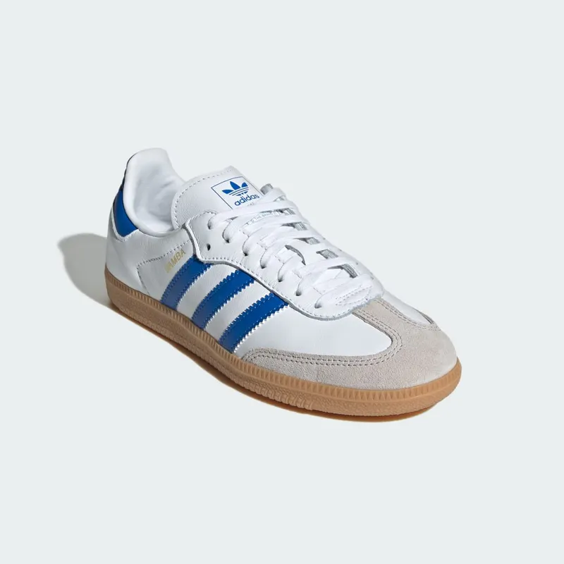 Adidas Samba OG Cloud White / Blue / Gum (JP5482)