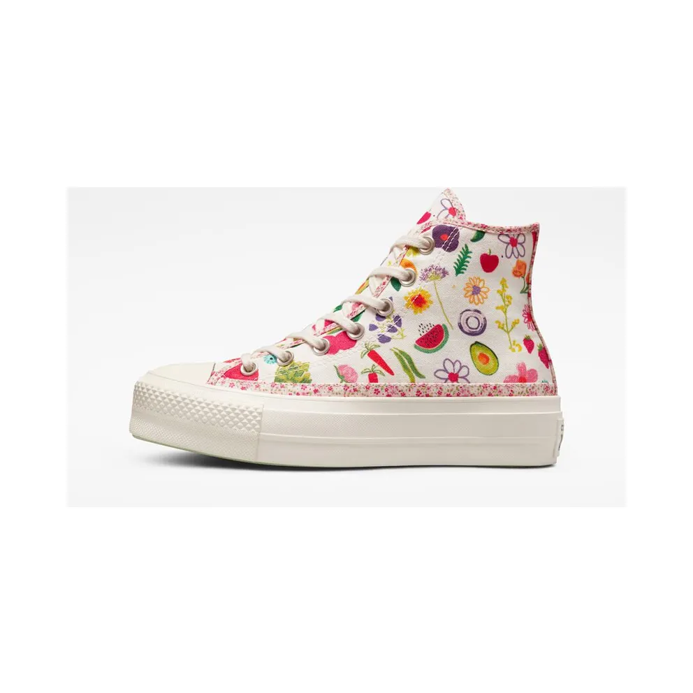 Converse Chuck Taylor All Star Lift Platform Festival Smoothie Egret/egret/green Beam