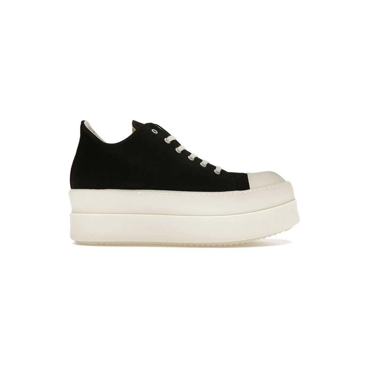 Rick Owens DRKSHDW Double Bumper Low Black Milk (DU02D2832 DO 911)