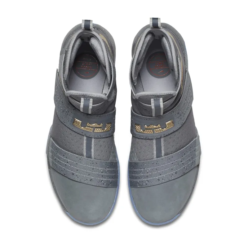 Nike LeBron Zoom Soldier 10 Battle Grey Cool Grey/Gold/Wolf Grey (899620-010)
