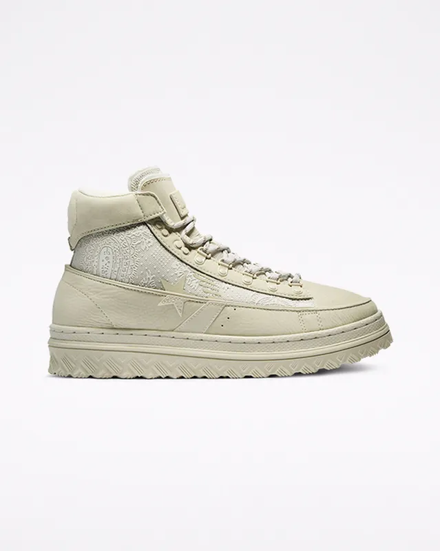 Converse Paria /FARZANEH x Pro Leather X2 High ‘Iranian Paisley Print’ Icicle/Green Haze/Silver Green (170592C)