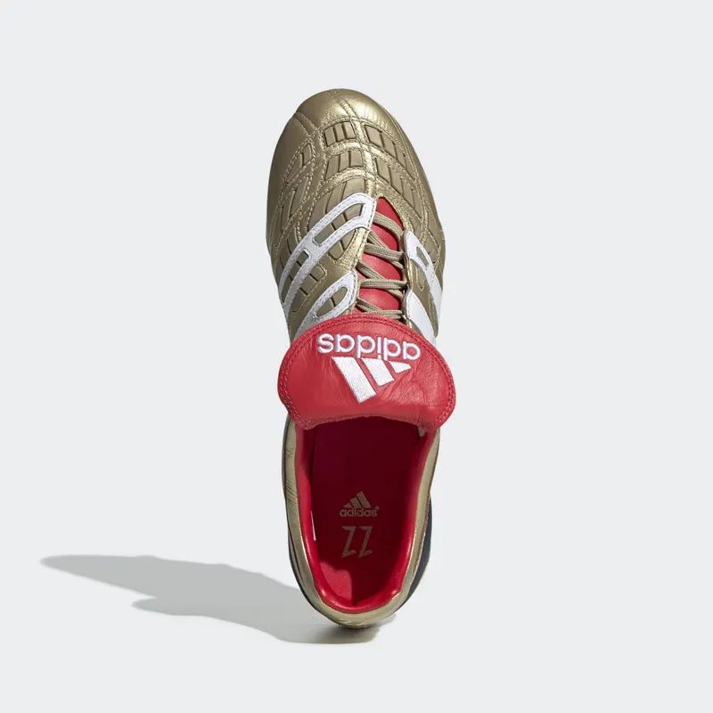 adidas Predator Accelerator FG 25 Year Pack Zidane Gold Metallic/Running White/Scarlet (F37076)