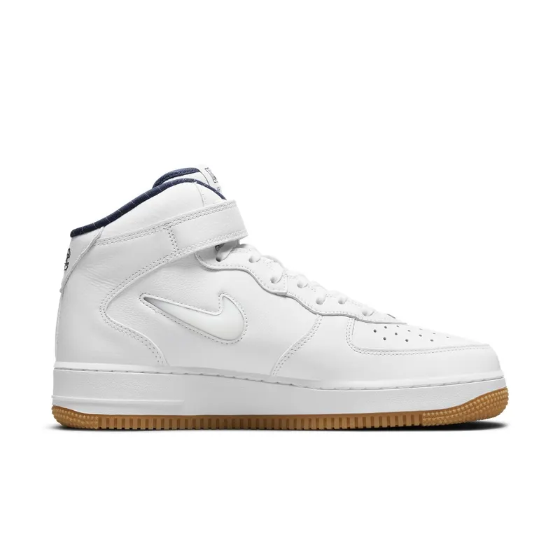 Nike Air Force 1 Mid NYC White – “White / Midnight Navy / Gum Yellow” (DH5622-100)