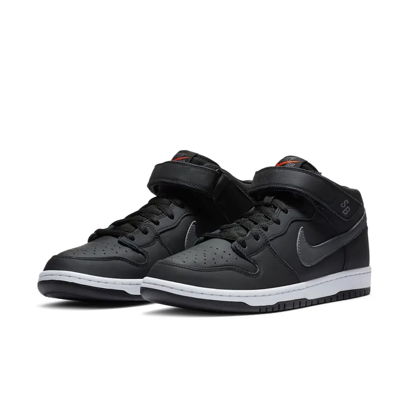 Nike SB Dunk Mid ISO Orange Label Black Dark Grey (2020) (CV4283-001)