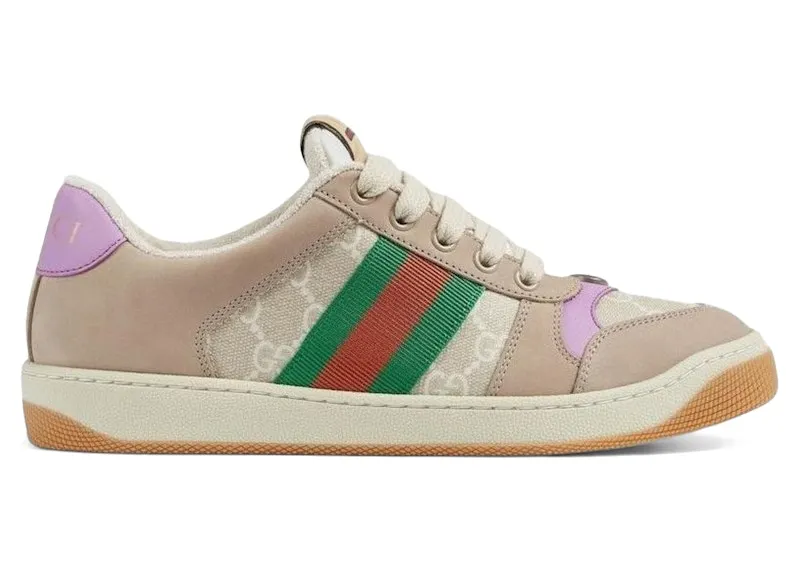 Gucci Screener Distressed Beige Lilac (705051 UULG0 9683)