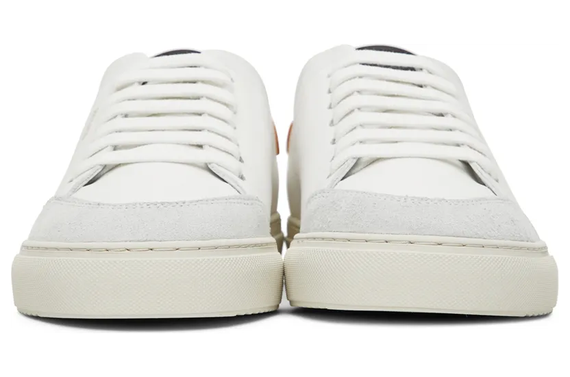 Axel Arigato White & Orange Clean 90 Triple Sneakers (28487) (2)