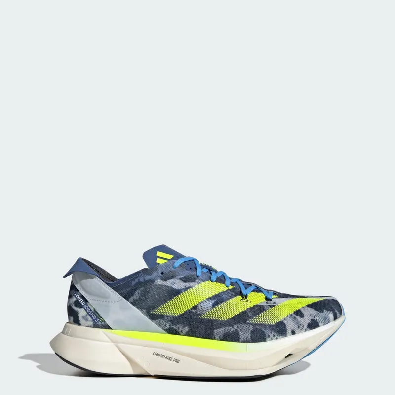 adidas Adizero Adios Pro 3 Crystal White Lucid Lemon Blue Burst (IG6441)