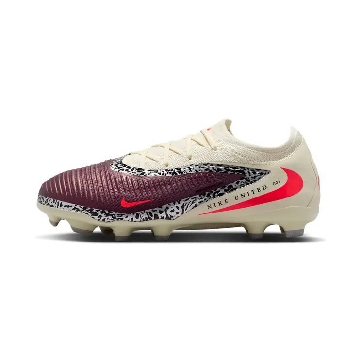 Nike Phantom 6 Low Pro MG United 003 Pack “Burgundy Crush / Fossil / University Red” (IR4192-661)