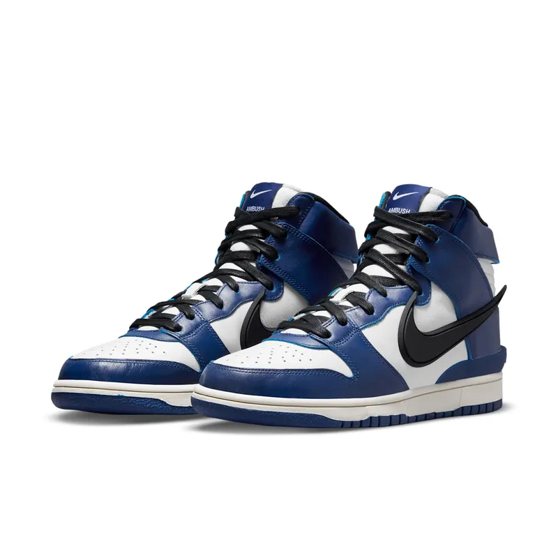 Nike x Ambush Dunk High Deep Royal Blue (2021) – “Deep Royal Blue / White / Pale Ivory / Black” (CU7544-400)