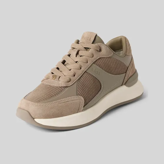 BOSS panelled low-top sneakers – Beige (50569211)