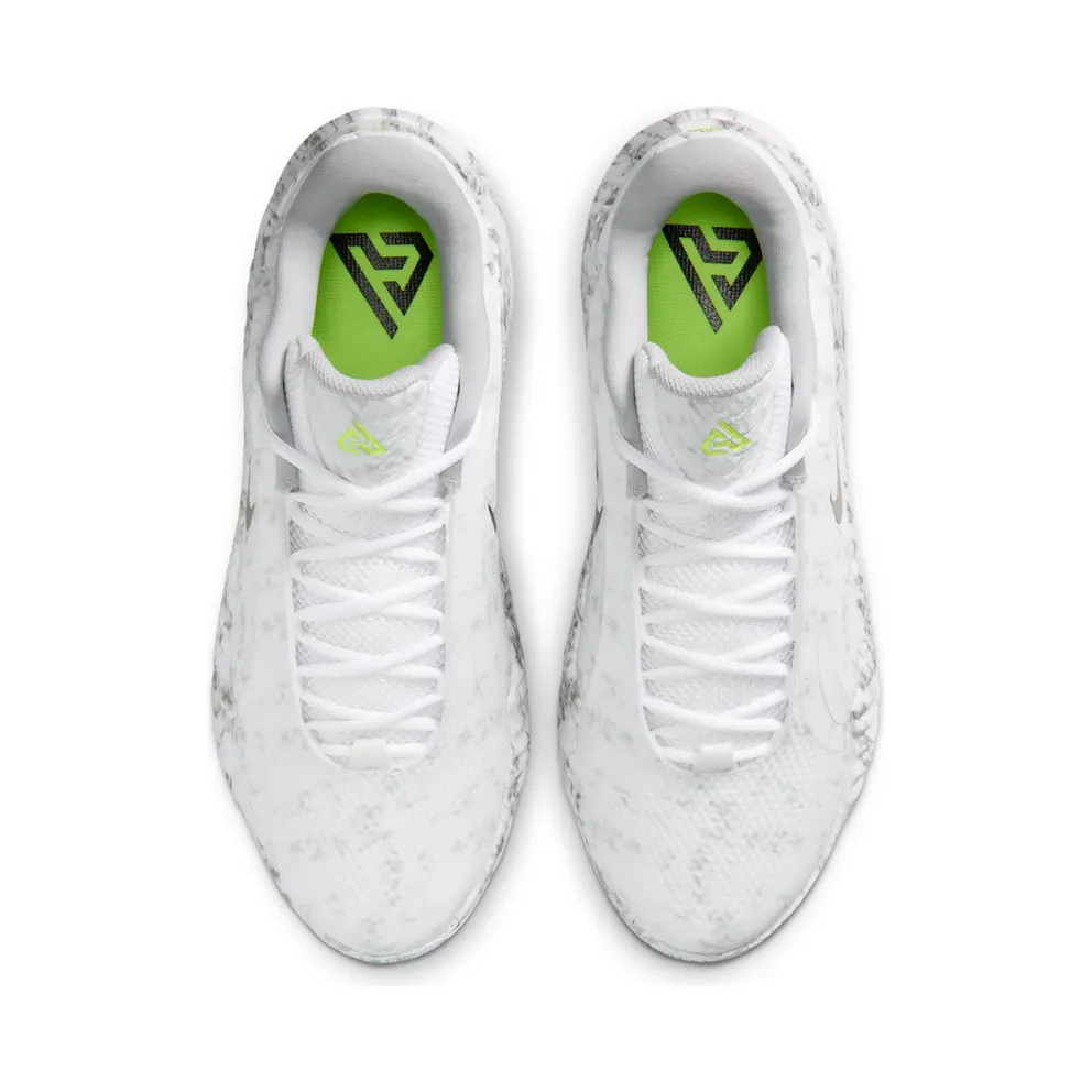 Nike Giannis Freak 8 “White / Light Smoke Grey / Black / Metallic Silver” (JA1403-100)