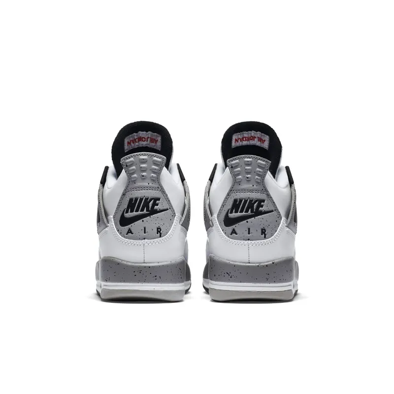 Jordan 4 Retro White Cement 2016 (GS) White/Fire Red-Black-Tech Grey (836016-192)