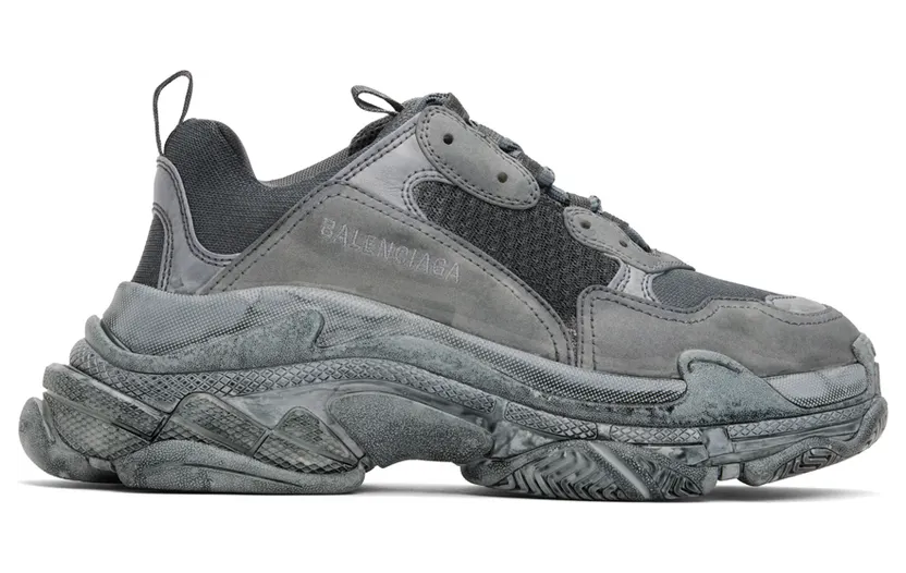 Balenciaga Gray Triple S Sneakers (536737-W3CS4-1200)