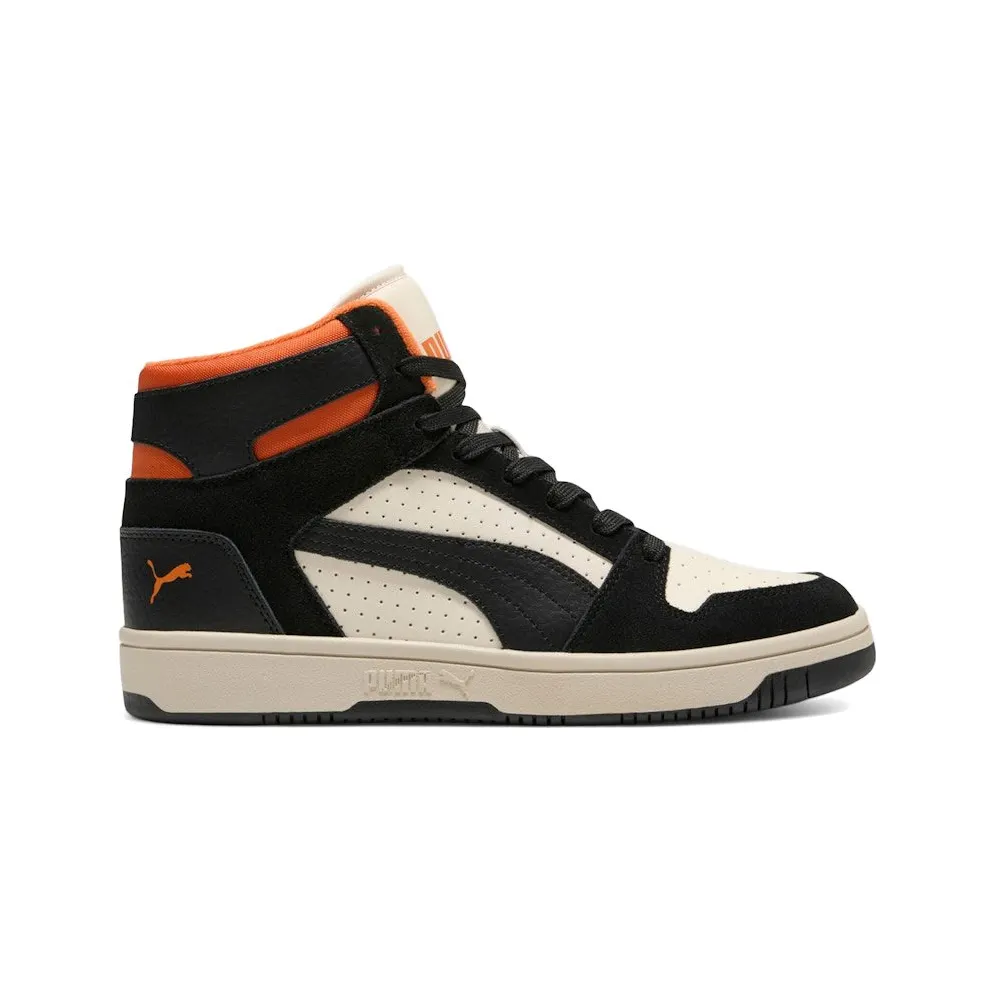 Puma Rebound Layup Suede Alpine Snow Black (395130-04)