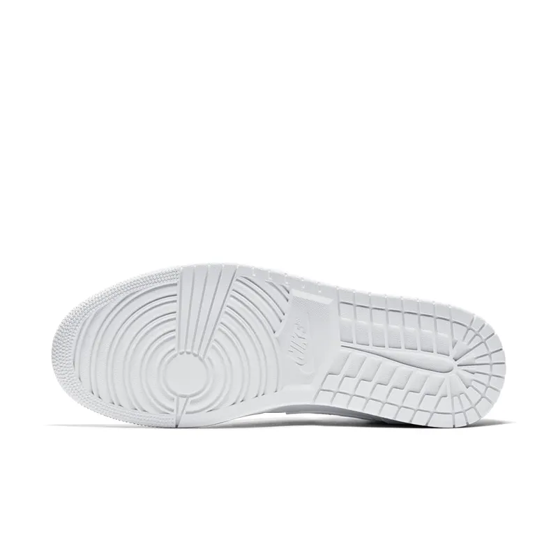 Jordan 1 Mid Triple White (2018) White/White-Pure Platinum (554724-109)