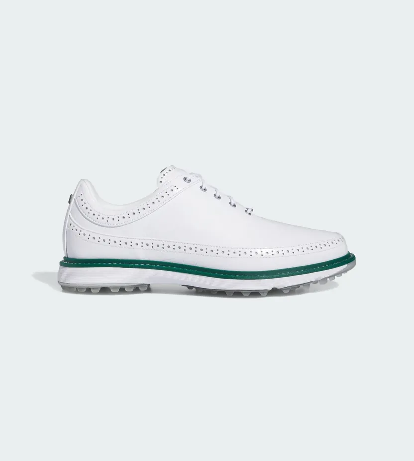 adidas MC80 Spikeless Golf Cloud White Silver Metallic Collegiate Green (IE3526)