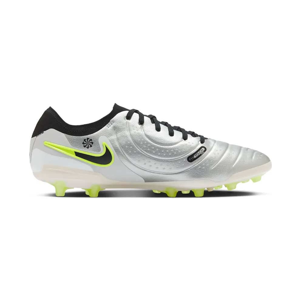 Nike Tiempo Legend 10 Pro AG Metallic Silver Volt Black (DV4334-001)