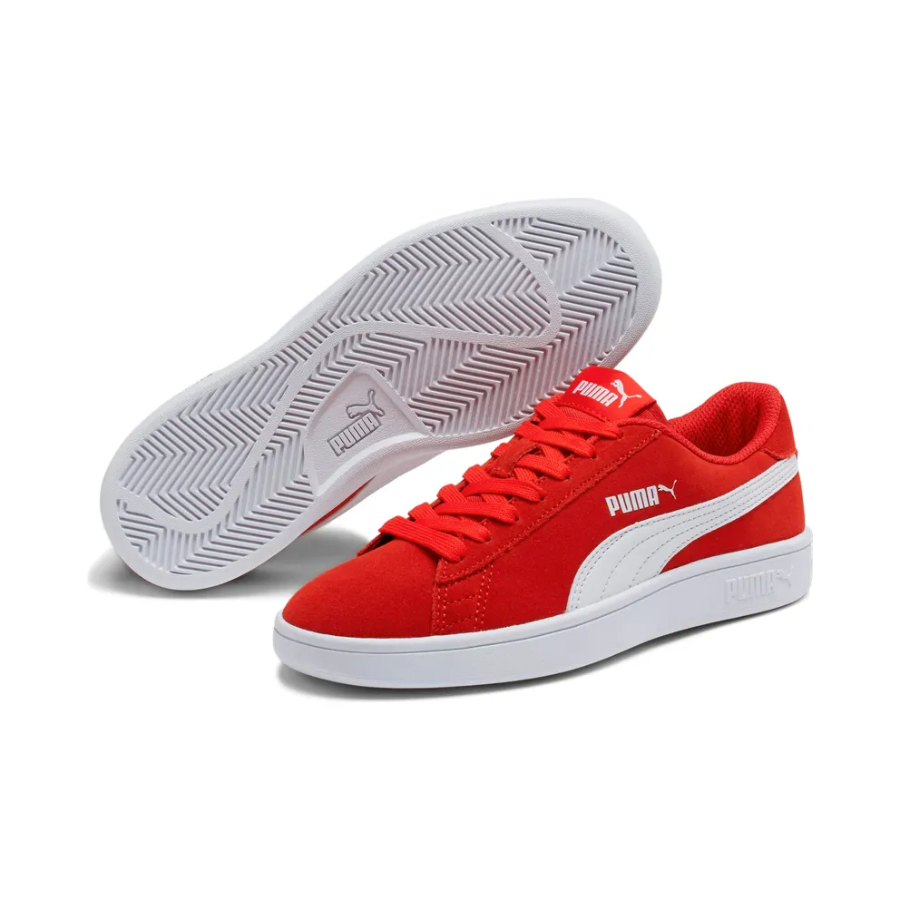 Puma Smash v2 Suede Jr Red/White (36517603)