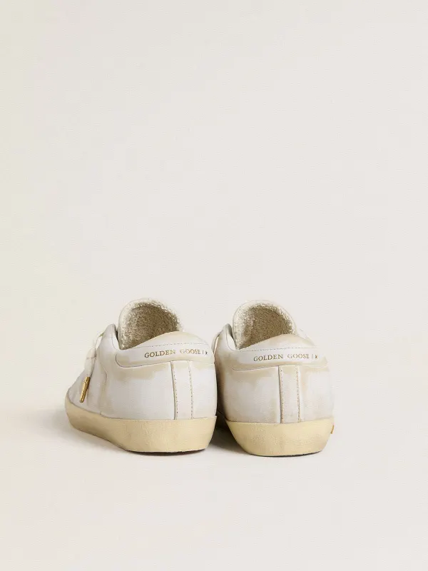 Golden Goose Women’S Super-Star With White Leather Star And Heel Tab With Lived-In Effect (GWF00904.F007248.10189) (4)