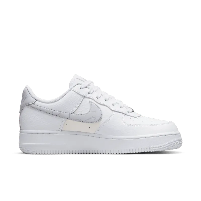 Nike Air Force 1 ’07 Mini Swooshes White Sail Metallic Silver Pure Platinum (W) (DV2237-100)