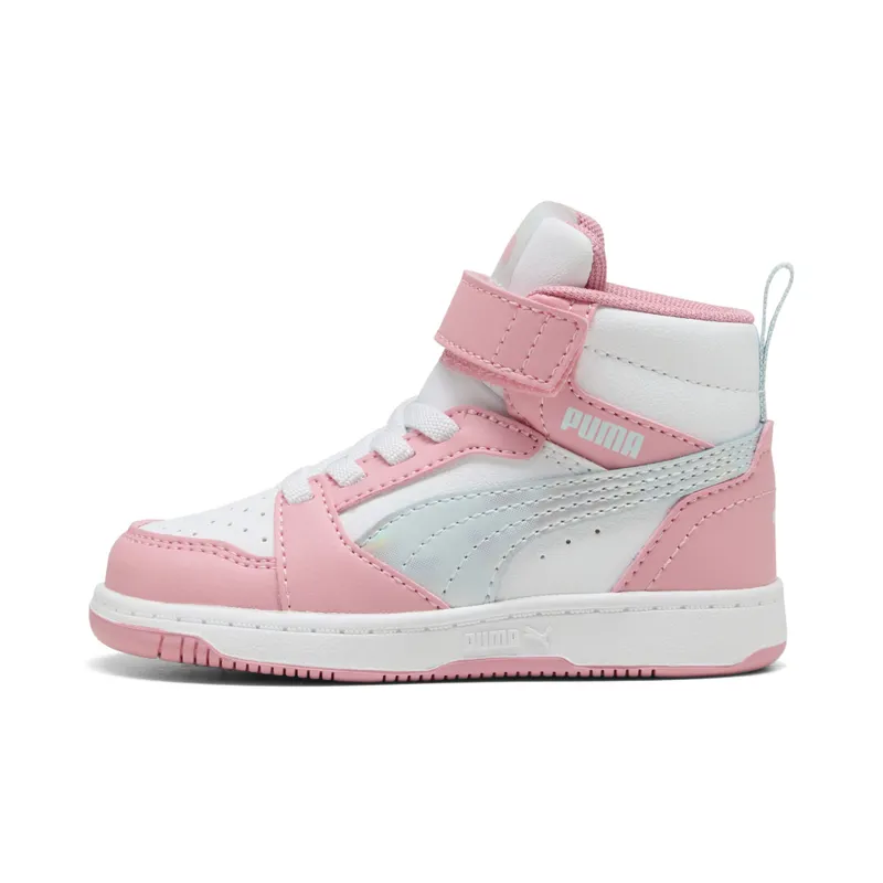 Puma Rebound V6 Mid Space Belle “Sea Glass / Pinkscape / Puma White” (402769_01)