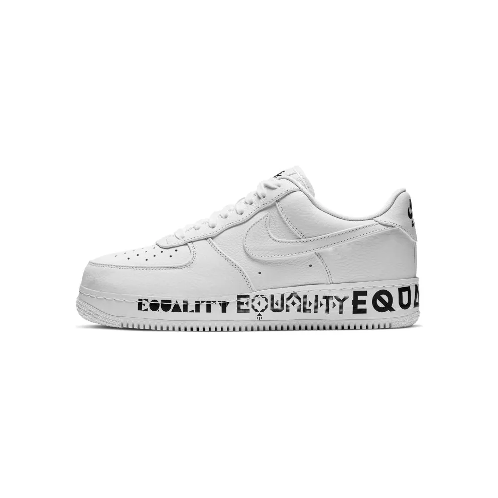 Nike Air Force 1 Low Equality White/White-Black-White (AQ2118-100)