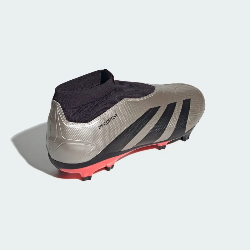 adidas Predator League Laceless FG Platinum Metallic Aurora Black Turbo (IF6331)