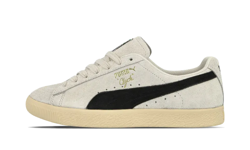 Puma CLYDE HAIRY SUEDE “White” (393115-01)